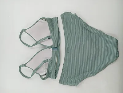 Protest Bikini Damen Grün Gestreift Gr. 42 BH 40 C