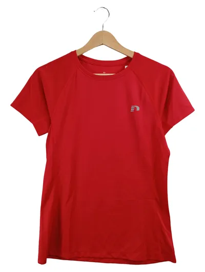 Newline Sport Shirt Damen Gr. 36 S Rot Kurzarm Sportlich