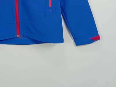 McKINLEY Softshelljacke Kinder Gr. 164 Blau Pink Kapuze Outdoor