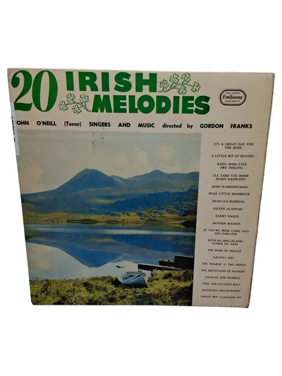 Embassy of Bricks and Logs 20 Irish Melodies Vinyl LP John O'Neill Folk