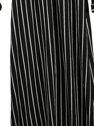 AFRA Maxikleid gestreift Damen Gr. 38/M Schwarz Langarm Festlich Modern