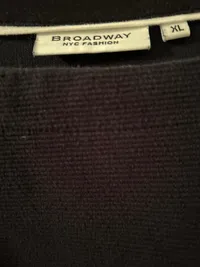 Broadway Damen Langarmshirt Blau XL mit Knöpfen Casual 6