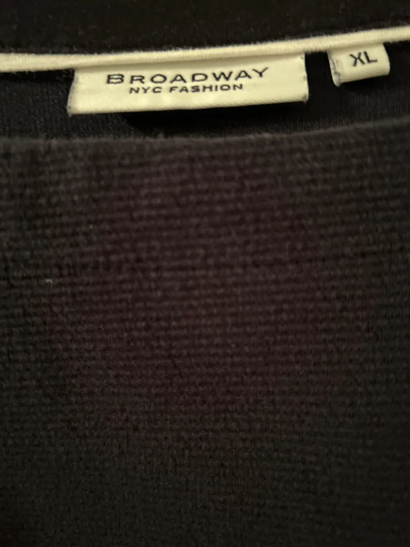Broadway Damen Langarmshirt Blau XL mit Knöpfen Casual 6