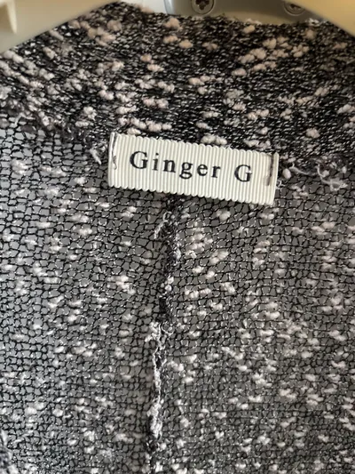 Ginger G Damen Strickjacke Grau Gr. 40/L Casual Komfortabel