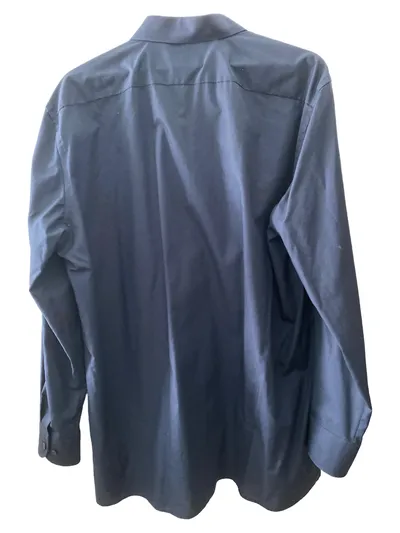 Marvelis Herren Business Hemd Gr. 45 Blau Langarm Baumwolle