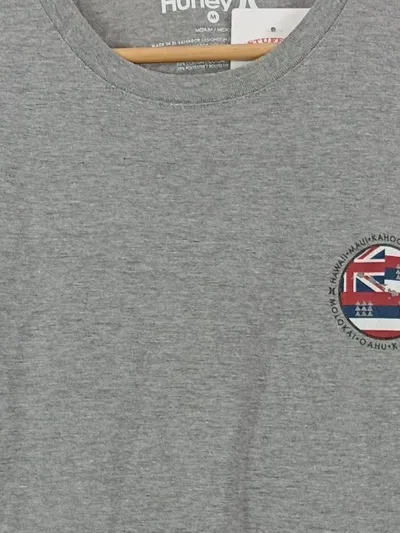 Hurley Herren T-Shirt Casual Grau Einheitsgröße