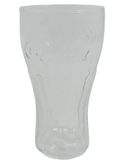 Coca-Cola Glas Trinkglas Klassisch Logo Transparent 15cm Höhe