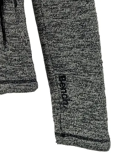 Bench Damen Sweatjacke Kapuzenjacke Gr. S grau meliert Teddyfutter