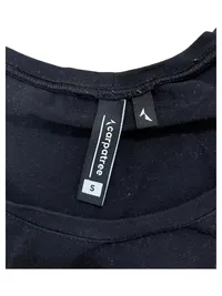 CARPATREE Damen Crop Top Kurzarm Sport Freizeit Schwarz Gr. 36/S 4