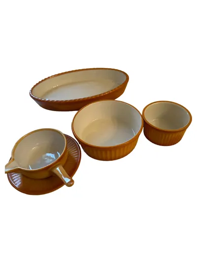 Bauscher Weiden Auflaufform Porzellan Braun Klassisch