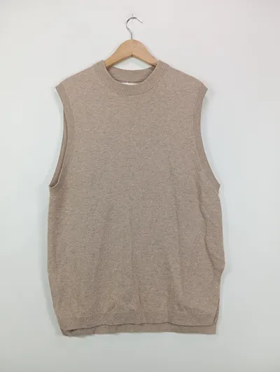 Samsøe Samsøe Damen Pullunder Strickweste Gr. 36/S Beige Wolle Casual