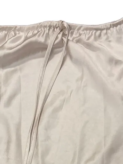 4TH + RECKLESS Damen Maxirock Beige Elegant Gr. 34 XS Raffungen
