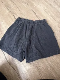 AERIE Damen Shorts Grau XS Casual Baumwolle High Waist Bundfalten 4
