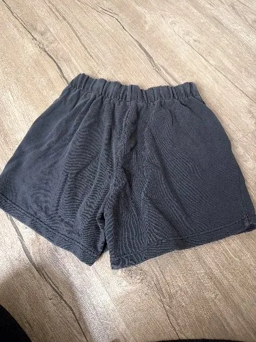 AERIE Damen Shorts Grau XS Casual Baumwolle High Waist Bundfalten 4