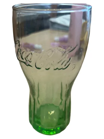 Coca-Cola Trinkglas Glas Klassisch Logo Transparent 16cm
