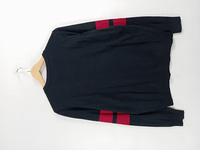 EMP Strickjacke Schwarz Casual Gestreift Knopfleiste Gr. 38;M