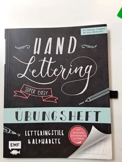 emform Handlettering Super easy! Übungsheft Tombow ABT Dual Brush Pen Schwarz