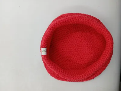 Schachenmayr Aufbewahrungskorb Häkelkorb Rot Bohemian Strukturmuster 20x10cm