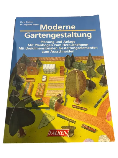 Moderne Gartengestaltung Karin Greiner Planbogen Bastelbuch Falken Verlag