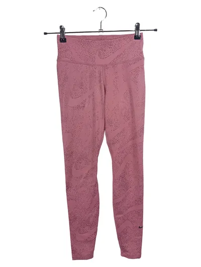 Nike Dri-FIT Damen Leggings Rosa Punkte Sportleggings XS