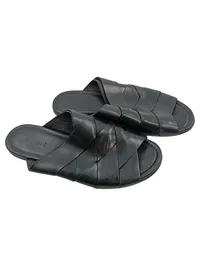 Vic Matié Pantoletten Damen Leder Schwarz Gr. 40 Minimalistisch 1