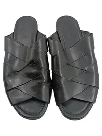 Vic Matié Pantoletten Damen Leder Schwarz Gr. 40 Minimalistisch 2