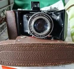 Carl Zeiss Jena Tessar 3,5/105 Analogkamera Braun (defekt) 6