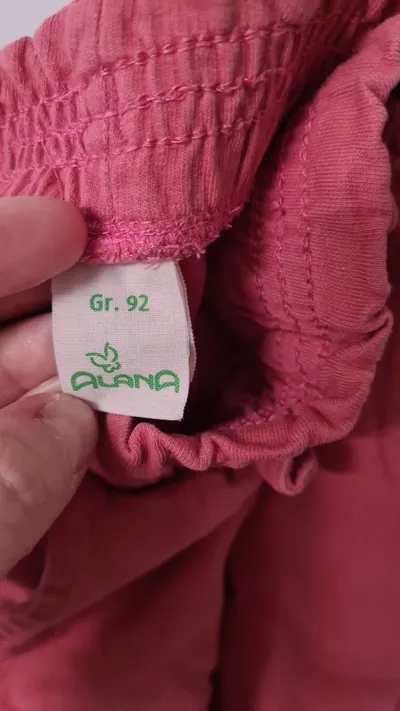 ALANA Mädchen Stoffhose Rosa Gr. 92 Baumwolle Jogginghose