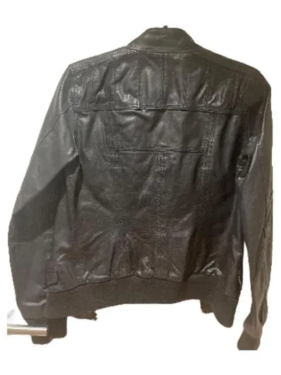 ONLY Limitless Damen Lederjacke Bomberjacke Schwarz Gr. S 36