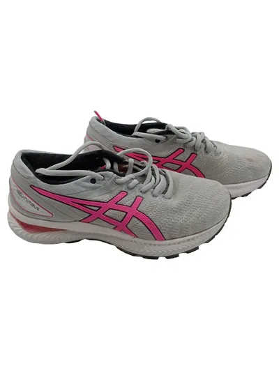 ASICS GEL-NIMBUS Damen Sportschuhe Laufschuhe Grau Pink Gr. 39