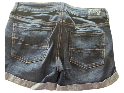American Eagle Outfitters Damen Jeans Shorts 36 Blau Casual Super Stretch