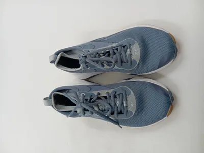 Reebok Sneaker low Damen Blau Streifen Gr. 38.5 Sportlich Schnürung Textil