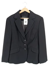 BIANCA Damen Blazer Gr. 40 Schwarz Business Jacke Polyester Viskose 1