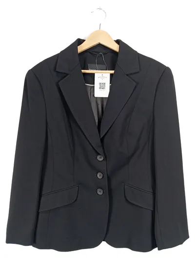 BIANCA Damen Blazer Gr. 40 Schwarz Business Jacke Polyester Viskose