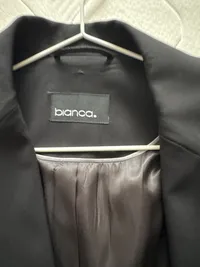 BIANCA Damen Blazer Gr. 40 Schwarz Business Jacke Polyester Viskose 2