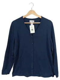 Collection L Damen Strickjacke Cardigan Blau Gr. 42 XL Langarm Klassisch 1