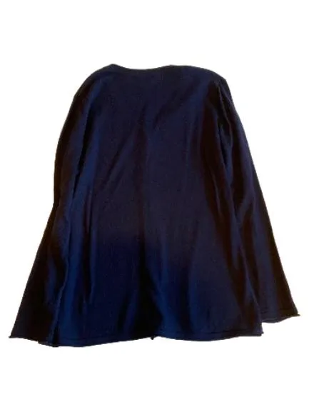 Collection L Damen Strickjacke Cardigan Blau Gr. 42 XL Langarm Klassisch 2