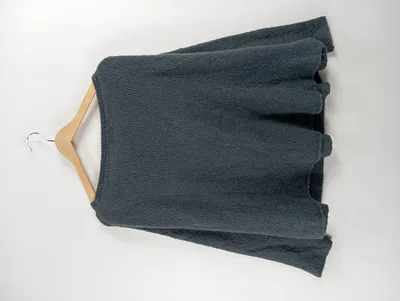 American Vintage Damen Pullover Grau Gr. 40 L V-Ausschnitt Wolle Mohair