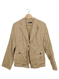 AUST Damen Leichte Jacke Gr. 44/XXL Beige Casual Baumwolle 1