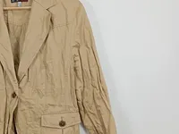 AUST Damen Leichte Jacke Gr. 44/XXL Beige Casual Baumwolle 2