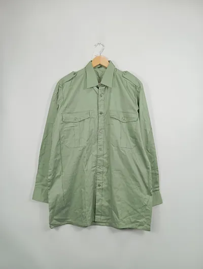 BÖCKER Herren Hemd Langarm Business Oliv Gr. 46/S
