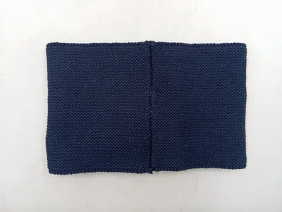 Jacadi Kinder Schal Loop Blau Baumwolle Kaschmir Schleife Klassisch