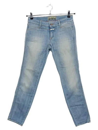 CLOSED Damen Jeans Straight Leg Hellblau W27 L28 Gr. 36 Baumwolle