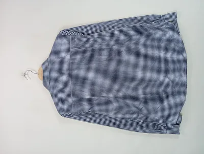GANT Bluse Damen Kariert Blau Gr. 38 M Langarm Casual Baumwolle