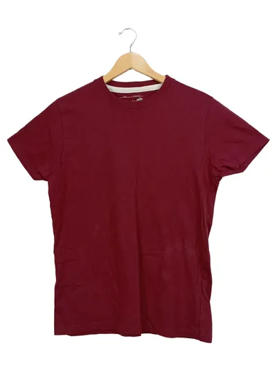 Charles Wilson Herren T-Shirt Gr. S Rot Basic Baumwolle
