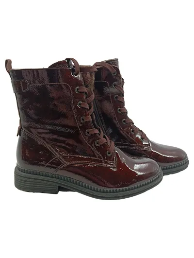 Jana Damen Schnürstiefel Freizeitschuhe Braun Gr. 40