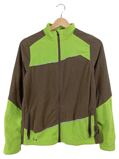 Engelbert Strauss Fleecejacke Kinder Braun Grün Gr. 158 Outdoor