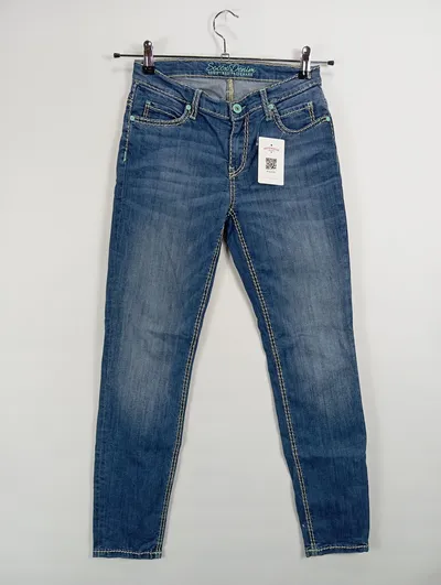 SOCCX Jeans Damen Slim Fit Blau Größe 28x30 Casual