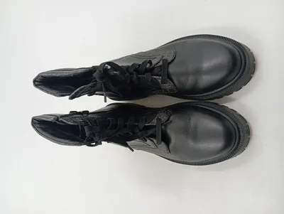 U.S. Polo Assn. Damen Stiefel Boots Schwarz Gr. 39 Leder Schnürung