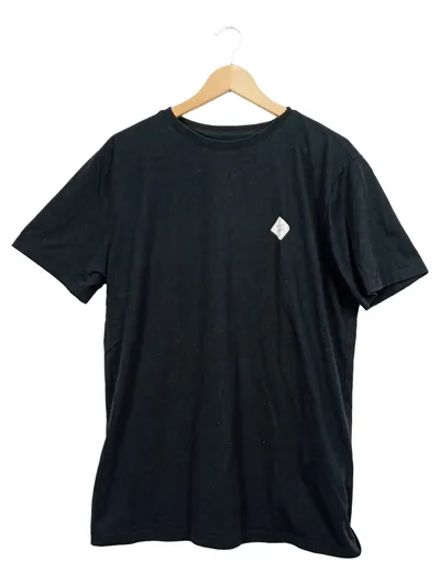 MAZINE Herren T-Shirt Gr. 50 L Schwarz Casual Logo Print Baumwolle